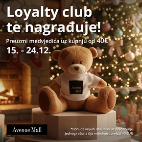 Loyalty club nagrađuje nove članove plišanim medvjedićem